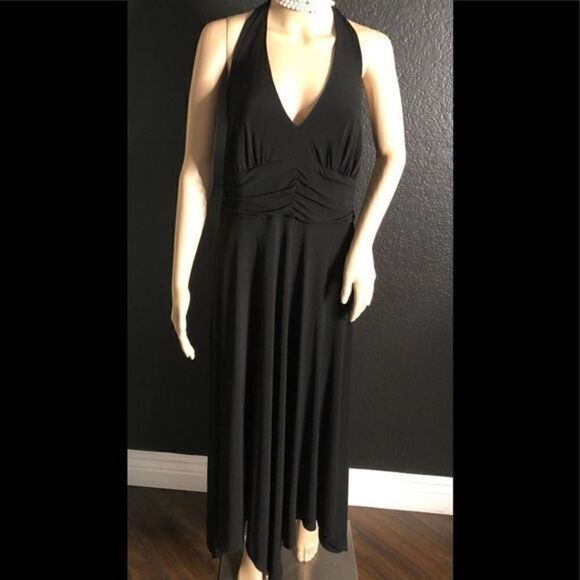 Bobbie Bee Black Halter Dress - Picture 3 of 8